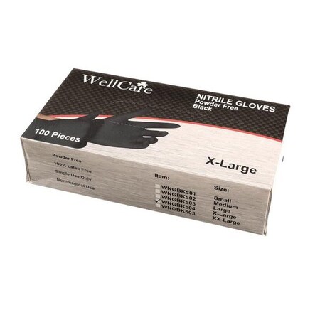 Misc Hardware Black Nitrile Gloves Xl 100Pk 319703